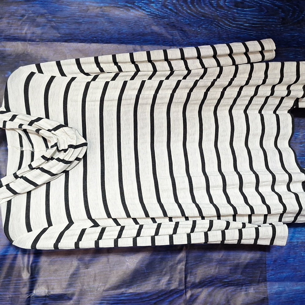 striped open cardigan - Picture 5 of 8